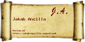 Jakab Ancilla névjegykártya